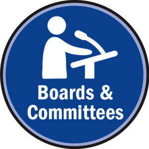 Badge icon representing Boards and Committees